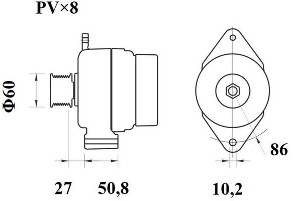 Mahle Original Alternator/Dynamo MG 414