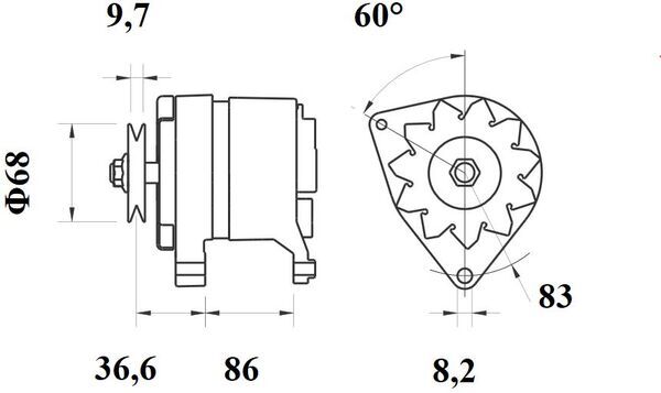 Mahle Original Alternator/Dynamo MG 426