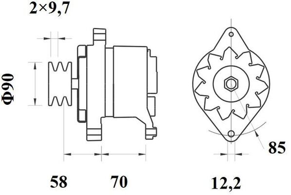 Mahle Original Alternator/Dynamo MG 521