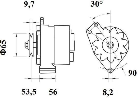 Mahle Original Alternator/Dynamo MG 533