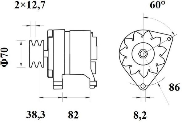 Mahle Original Alternator/Dynamo MG 539