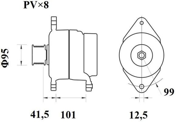 Mahle Original Alternator/Dynamo MG 548