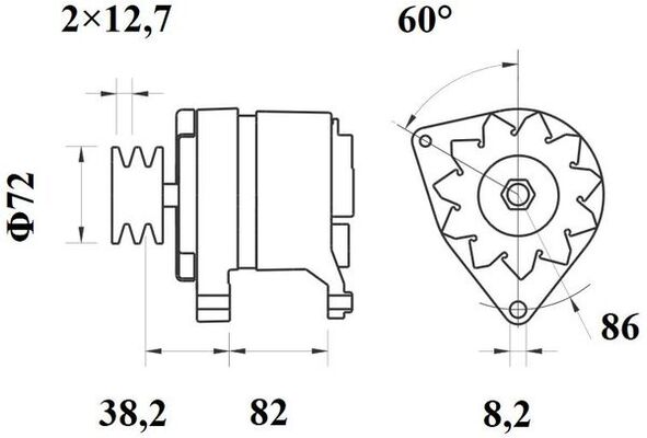 Mahle Original Alternator/Dynamo MG 590