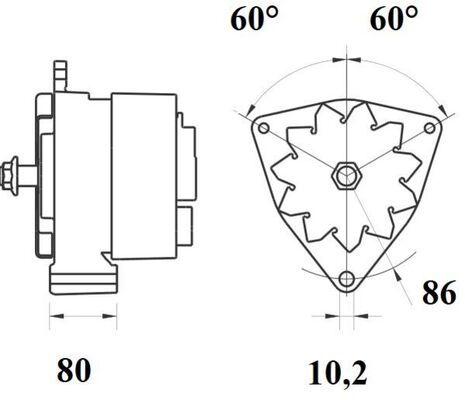 Mahle Original Alternator/Dynamo MG 658