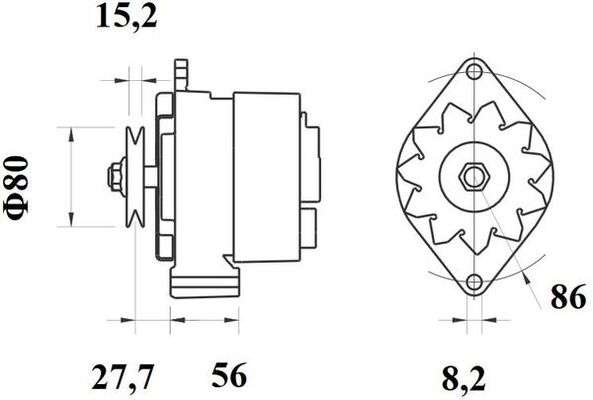 Mahle Original Alternator/Dynamo MG 722