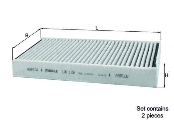 Mahle Original Interieurfilter LAK 1156/S