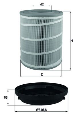 Mahle Original Luchtfilter LX 3480 KIT