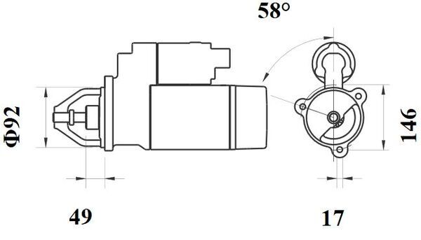 Mahle Original Starter MS 731