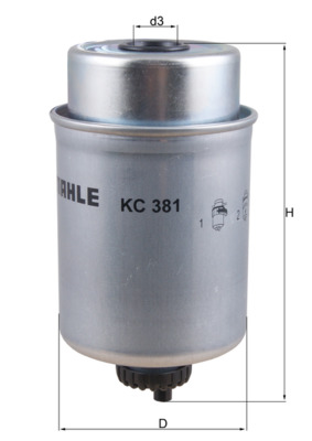 Brandstoffilter Mahle Original KC 381