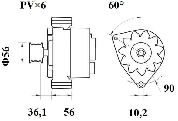Mahle Original Alternator/Dynamo MG 22