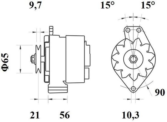 Mahle Original Alternator/Dynamo MG 44