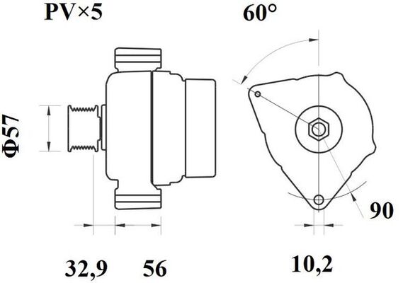 Mahle Original Alternator/Dynamo MG 48