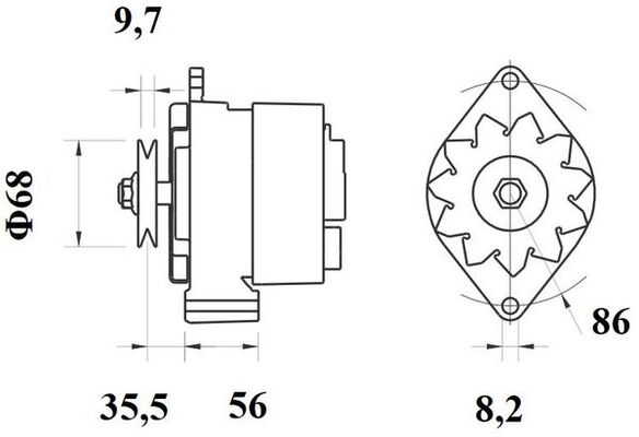 Mahle Original Alternator/Dynamo MG 85