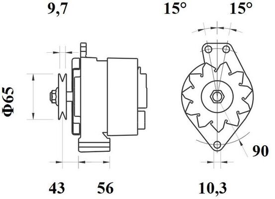 Mahle Original Alternator/Dynamo MG 95