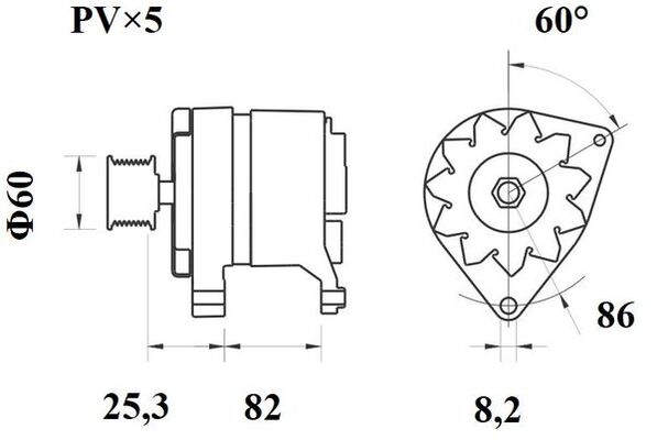 Mahle Original Alternator/Dynamo MG 101