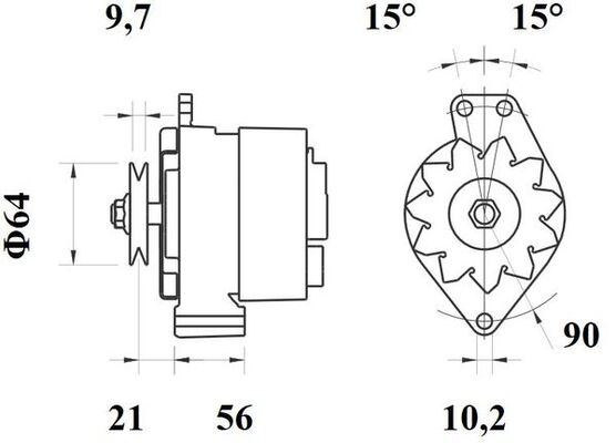 Mahle Original Alternator/Dynamo MG 113