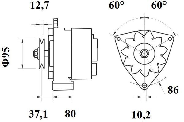 Mahle Original Alternator/Dynamo MG 158