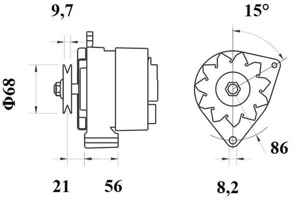 Mahle Original Alternator/Dynamo MG 187