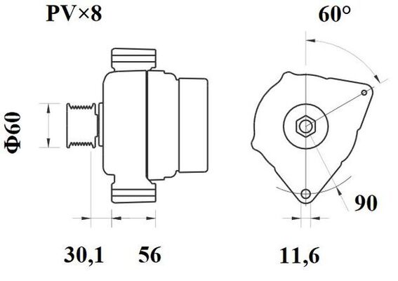 Mahle Original Alternator/Dynamo MG 275