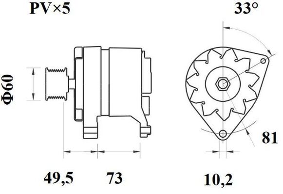 Mahle Original Alternator/Dynamo MG 208