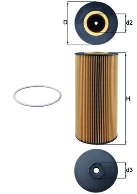 Mahle Original Oliefilter OX 348D