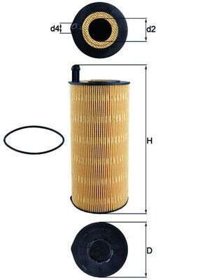 Oliefilter Mahle Original OX 423/9D