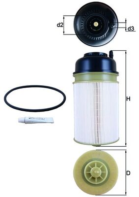 Brandstoffilter Mahle Original KX 406D