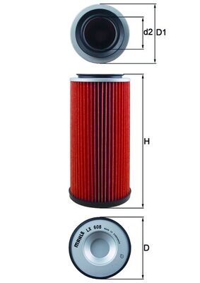 Mahle Original Luchtfilter LX 608
