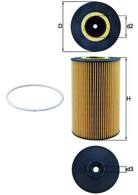 Mahle Original Oliefilter OX 425D