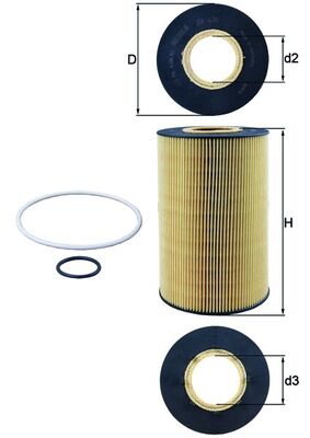 Mahle Original Oliefilter OX 435D