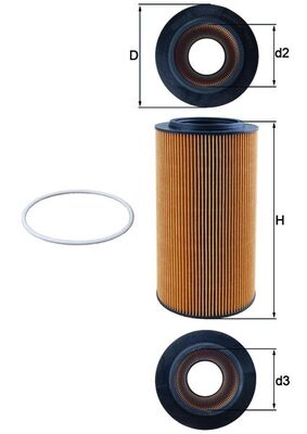 Mahle Original Oliefilter OX 561D