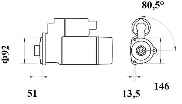 Mahle Original Starter MS 755