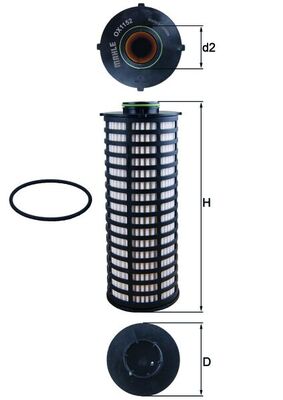 Oliefilter Mahle Original OX 1152D