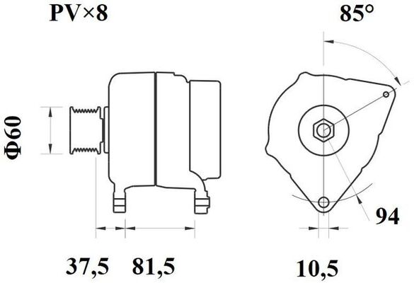 Mahle Original Alternator/Dynamo MG 811