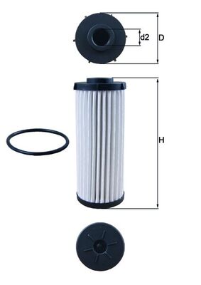 Mahle Original Filter/oliezeef automaatbak HX 139D