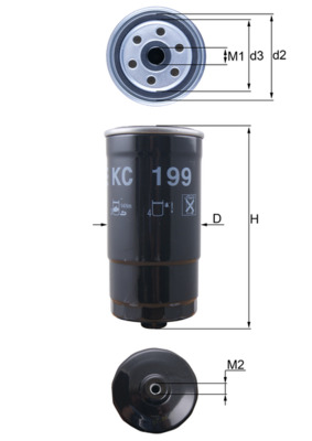 Mahle Original Brandstoffilter KC 199