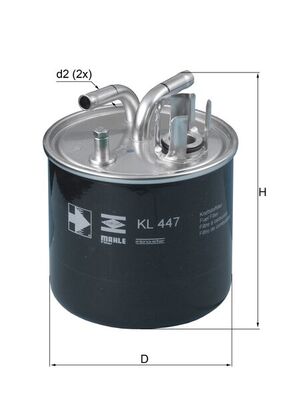 Mahle Original Brandstoffilter KL 447