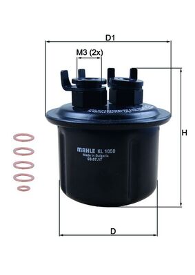 Mahle Original Brandstoffilter KL 1050D