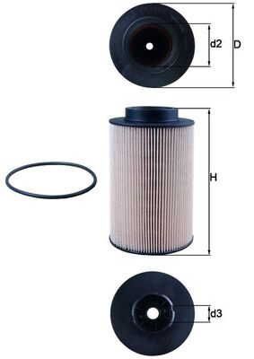 Brandstoffilter Mahle Original KX 191/1D