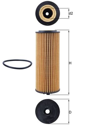 Mahle Original Oliefilter OX 1162D