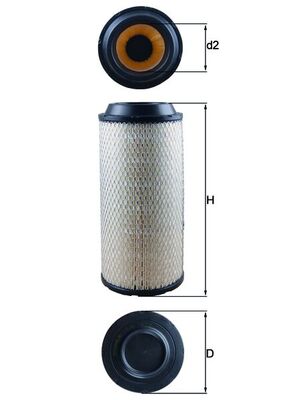 Luchtfilter Mahle Original LX 1673