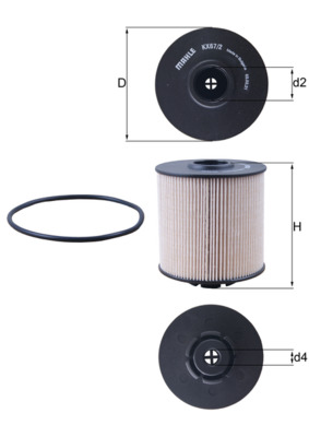 Mahle Original Brandstoffilter KX 67/2D