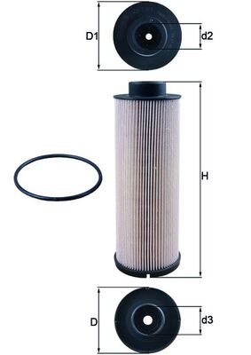 Brandstoffilter Mahle Original KX 73/1D