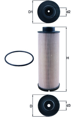 Brandstoffilter Mahle Original KX 73/2D