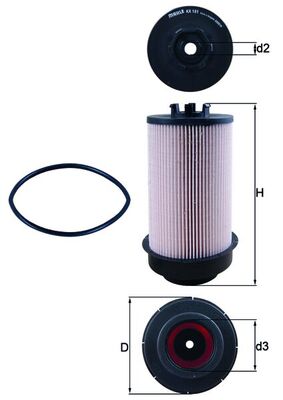 Brandstoffilter Mahle Original KX 181D