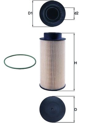 Brandstoffilter Mahle Original KX 182/1D