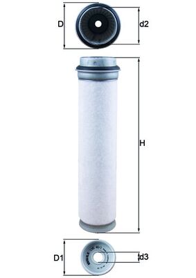 Oliefilter Mahle Original LXS 40/1