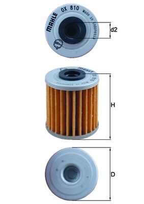 Mahle Original Oliefilter OX 810