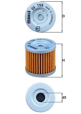 Mahle Original Oliefilter OX 798