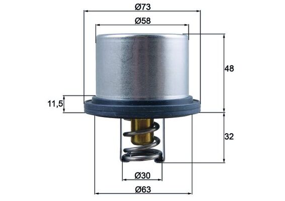 Mahle Original Thermostaat THD 5 75